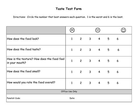 taste test pdf